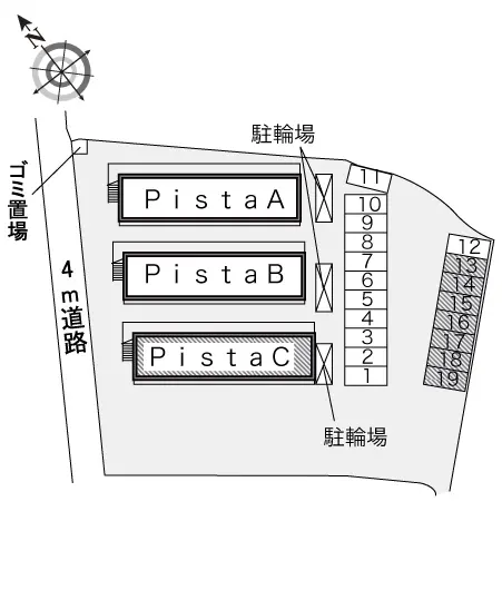 ★手数料０円★泉佐野市羽倉崎上町　月極駐車場（LP）